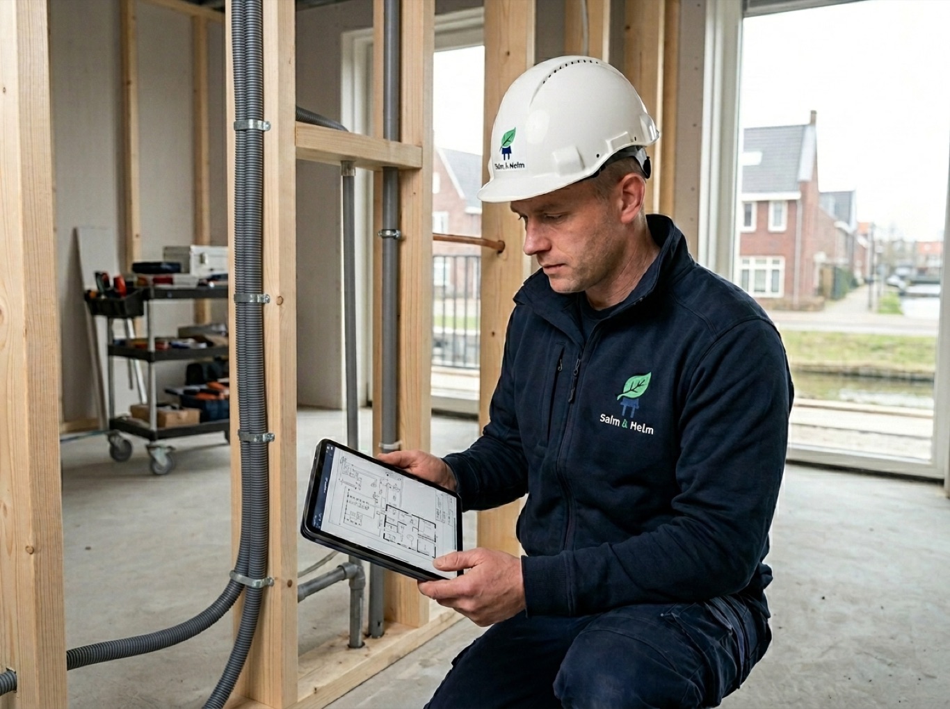 Bouwproject van Salm & Helm in uitvoering